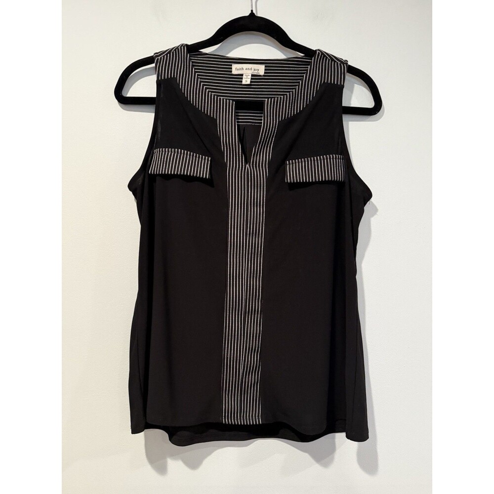 Faith and Joy Top Women Small Workwear Office Business Travel Minimalist Stretch